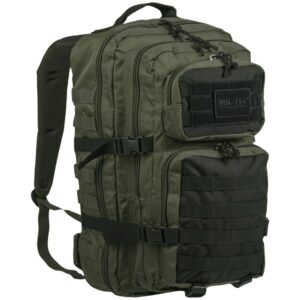 Mil Tec Backpacks large greenblack001 1001x1001 MIL TEC Sakidio US Assault Large 36ltr Ranger GreenBlack