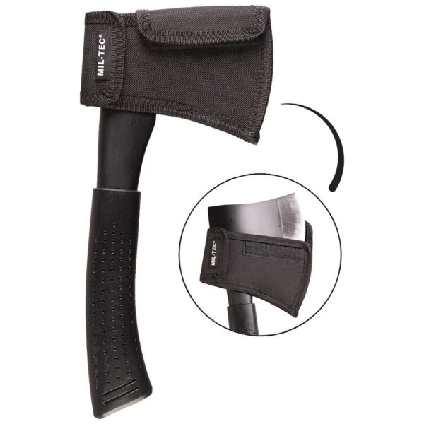 miltec 15506002 MIL TEC Tsekouri Epibioses 28ek. BLACK HATCHET STEEL WITH COVER