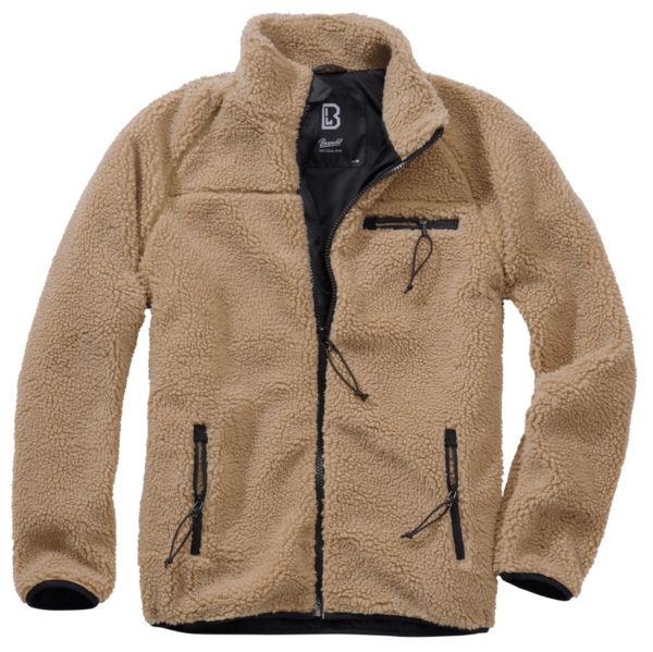 BRANDIT - Ζακέτα Teddyfleece Camel