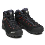 papoutsia pezoporias salewa ms alp mate mid wp 61384 0996 black out fluo orange 2