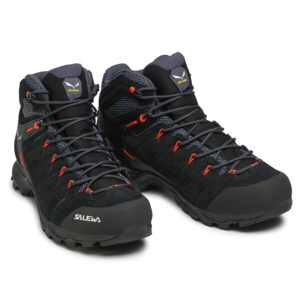 papoutsia pezoporias salewa ms alp mate mid wp 61384 0996 black out fluo orange 2