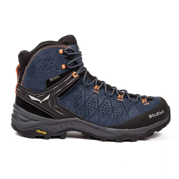 SALEWA - Μποτάκια Πεζοπορίας Alp Trainer 2 Mid Gore-Tex - Dark Denim/Fluo Orange