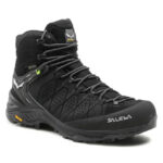 SALEWA - Μποτάκια Πεζοπορίας Ms Alp Trainer 2 Mid GORE-TEX 61382-0971- Black