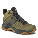 Salomon Μποτάκια πεζοπορίας X Ultra 4 Mid Gore-Tex L41739800 Deep Lichen Green/Peat/Kelpv