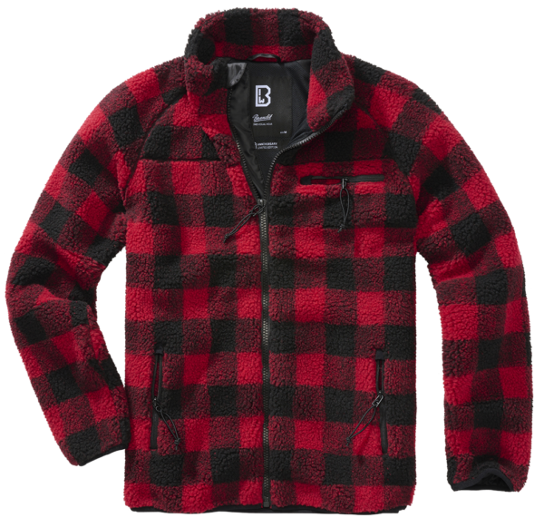 Brandit - Ζακέτα Teddyfleece - Red/Black Checkered 5021.41