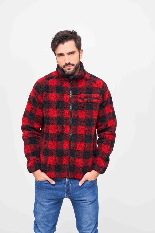 Brandit - Ζακέτα Teddyfleece - Red/Black Checkered 5021.41