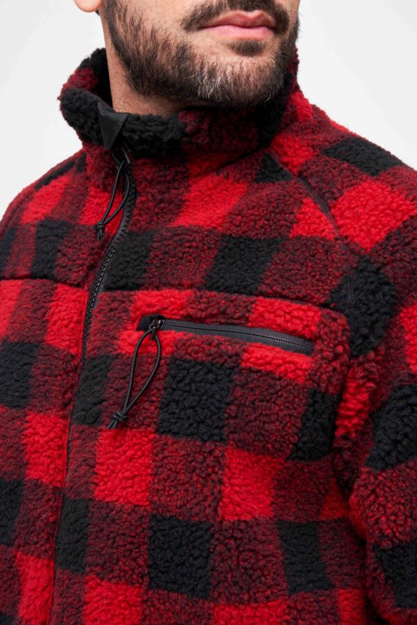 Brandit - Ζακέτα Teddyfleece - Red/Black Checkered 5021.41